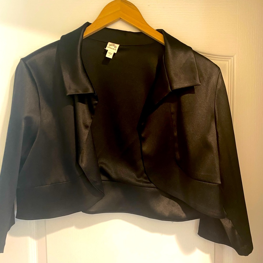 Satin half jacket perfect for formal dresses